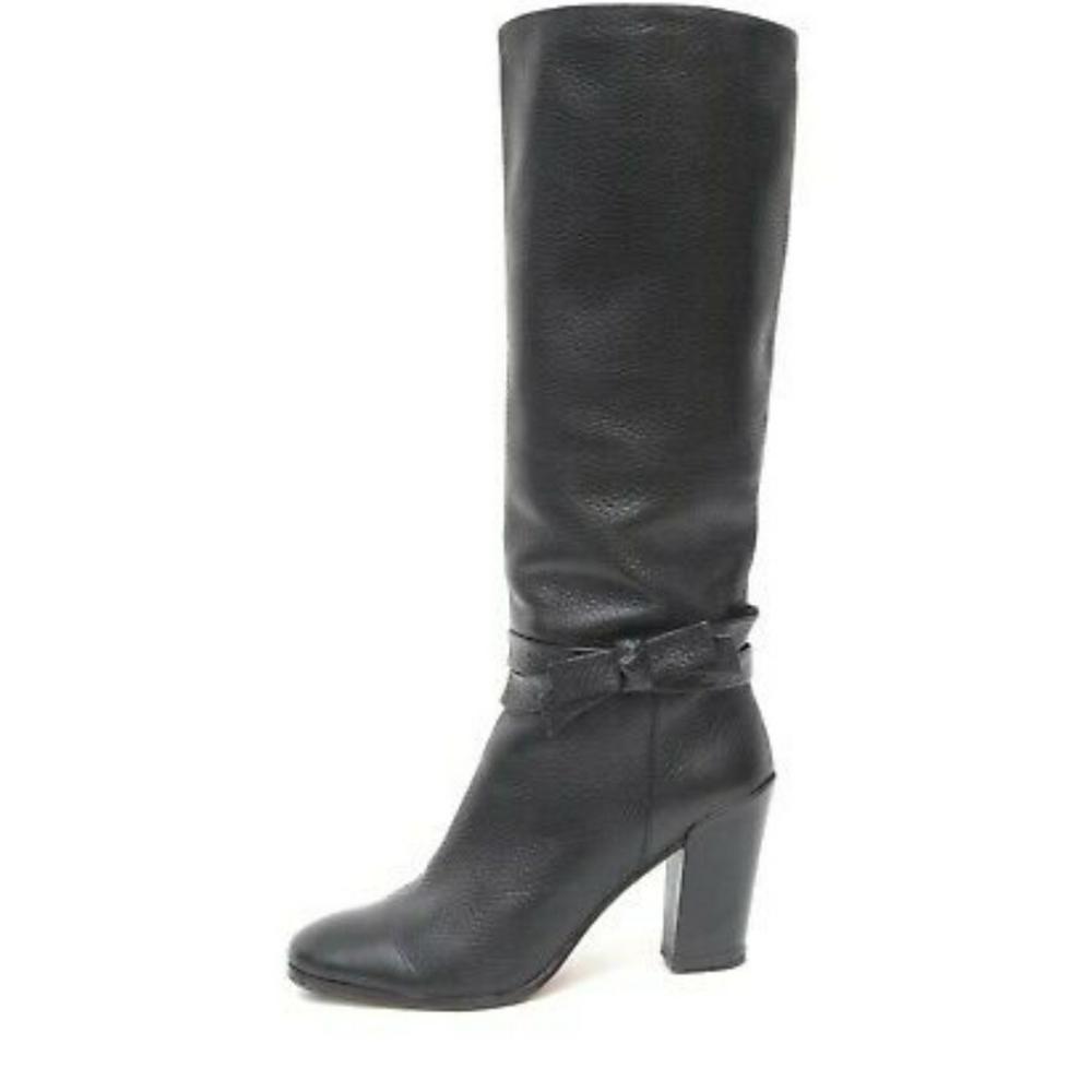 Kate Spade Black Leather knee high boots